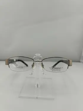 551093386 Luxe 800414355907 Wlo 308 234 Brown Eyeglass Frame 52 17 135 Prescription Ready Glasses