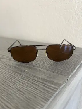 1297 Luxottica Lu T28 Bronze Aviator Style Eyeglass Frames Only