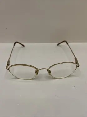 49-18-130 Luxottica W4291 Eyeglasses Lu 9521 Half Rim Glasses Frames Only Designer