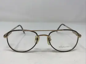 46-18-130 Mainstreet Collection M839 Gold/brown Metal Full Rim Eyeglasses Frame P50