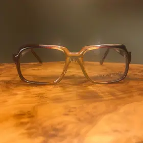 52-20-140 Mainstreet M139t Brown Gradient Rectangular Eyeglass Frames Vintage Style