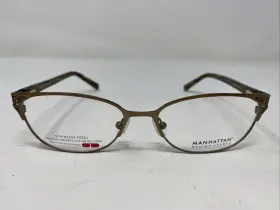 53-16-140 Manhattan Design Studio S3319 10 Brown Eyeglasses Frame S88