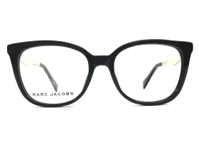 51-17-140 Marc Jacobs 207-807 Eyeglasses Frames 207 807 Black Silver Cat Eye Full Rim
