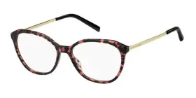 Marc Jacobs 485/n Ydc Burgundy Havana Womens Designer Eyeglasses Frame 53mm