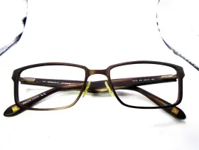 53-17-140 Marcho Nyc Nate-210 Nate 210 Brown Rectangle Metal Eyeglasses Frames