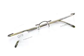 Marchon Airlock 77037 2 770/37 Tortoise - Horn 52-21-140 Rimless Frames Titanium O79