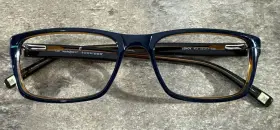 Marchon Leroy412 Nyc Leroy 412 Dark Blue Eyeglasses Frames Flex Hinges 53-17-140-32m G6