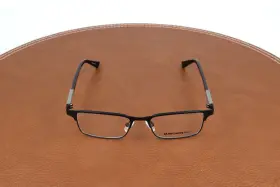 48-16-130 Marchon M-2023 002 Black Rectangle Eyeglasses Frames