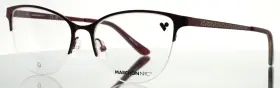 55-17-140 Marchon M-4022 Nyc 603 Burgundy Womens Cat Eye Eyeglasses B 42 As Is