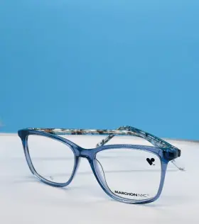 Marchon M-5024 Nyc Eyeglasses Frames 432 Light Blue Full Frame 51-15-140