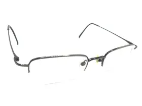 Marchon M145-705 M145 705 Polished Brown Half Rim Eyeglasses Frames 51-20 140 Men Women