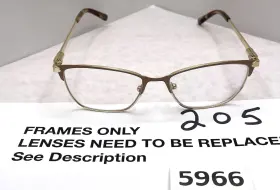 55-16-140 Marchon Nyc M-4019 682 Eyeglasses Women Brown/gold