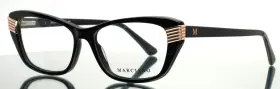 53-15-145 Marciano Gm0385 001 Black Womens Cat Eye Full Rim Eyeglasses B 36