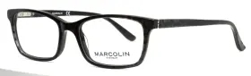 49-17-140 Marcolin Ma5003 005 Black Womens Rectangle Full Rim Eyeglasses B 34