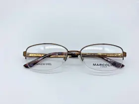 54-17-140 Marcolin Ma5011/v Authentic Eyeglasses Frame Brown 045 Glasses
