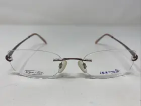 51-18-135 Marcolin Ma7247 H89 Pale Rose Rimless Eyeglasses Frame B16