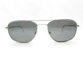 55-18-140 Marcolin Ti22 Titanium Silver Metal Spots Wrap Eyeglasses Frame 119433