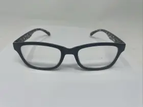 1209-f Martha Stewart Eyeglasses Frame Only E/m/ Black Print Frames Oval