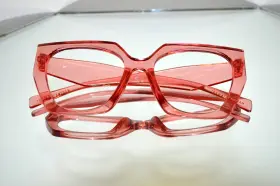 Mso110 Martha Stewart Beautiful Eyeglasses Pink Transparent Frame Mx152