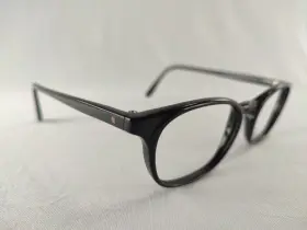 48-20-145 Masunaga Gms-00 Eyeglasses Frames Black Acetate Oval Japan Mens