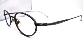 Matsuda 10139 Bru Vk 46-20-145 Vintage Oval Metal Eyeglasses Frame Made In Japan