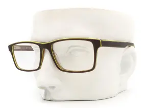54-17-145 Maui Jim 2117-01sp Mjo Eyeglasses Glasses Brown With Green Outline