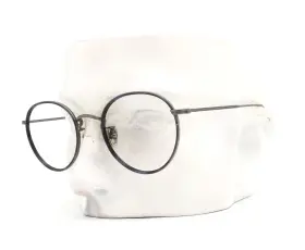 49-22-146 Maui Jim 2417-02c Mjo Eyeglasses Glasses Pewter Titanium With Blue Rim