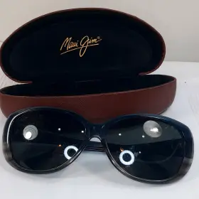 290-03c Maui Jim Eyeglasses Frame Teal Grey Mj Pikake Me-sg 61 15 135 With Case