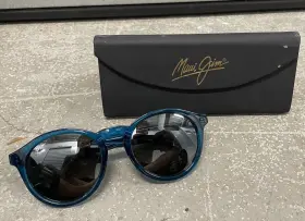 50-20-135 Maui Jim Pineapple Blue Sunglasses Mj 784-06d Gray Gradient Lenses