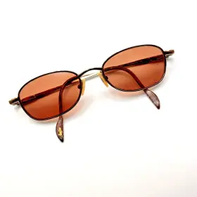 Mj-551-23 Maui Jim Sunglasses Hulu Copper Metal Oval Frame Only Vintage 50mm