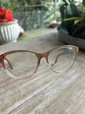 Mj02123-12e Maui Jim Faded Cinnamon To Rose Brown Eyeglasses Frame Made In Italy