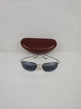 Mj502-02 Maui Jim Used Mj 502-02 Rimless Sports Wrap Titanium Eyeglasses Frames