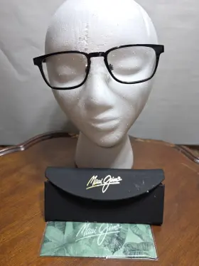 50-19-152 Maui Jim Mj752-02 Adriatic Eyeglasses Frame Black Japan With Case