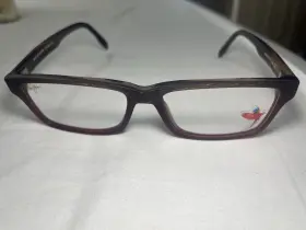 Mjo2120-25d Maui Jim New Brown Red Woodgrain Eyeglasses 57-17-145 Italy