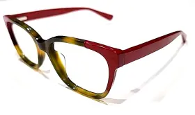 Mjo2402-66 Maui Jim Mjo2402 Red Green Cat Eyes Eyeglasses 52-18 140 Italy