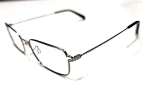 Mjo2715-12 Maui Jim Mjo2715 No Nose Pad Silver Square Eyeglasses 50-20 140 Japan New