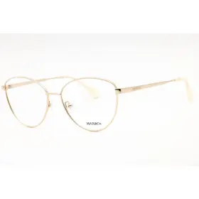 Max & Co. Mo5006 And Co. Womens Eyeglasses Pale Gold Metal Cat Eye Full Rim Frame 032