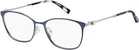 Mm1355-fll-52 Max Mara Mm 1355 Fll Matte Blue Womens Stainless Steel Eyeglasses 52-18-140 Mm1355-fll-52 Max Mara Mm 1355 Fll Matte Blue Womens Stainless Steel Eyeglasses 52-18-140
