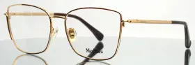 55-16-140 Max Mara Mm5004-h 030 Gold Womens Semi Cat Eye Eyeglasses B 44