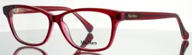 54-13-140 Max Mara Mm5013 071 Red Womens Semi Cat Eye Eyeglasses B 37