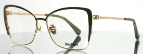 56-15-140 Max Mara Mm5130 030 Olive Gold Womens Butterfly Eyeglasses B 47