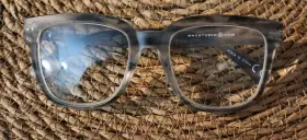 Ms2330 Max Studio Maxstudio Presciption Glasses 1.50 Matte Crystal Grey Straited