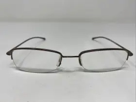 Max Studio Mx121 Brn 50-18-135 Brown Metal Half Rim Eyeglasses Frame Qo25