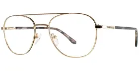 2012-gold-52 Members Only Mo 2012 Gold Unisex Aviator Style Eyeglasses Frames 52-19-145