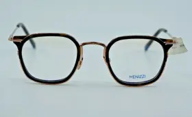 M4051 Menizzi Petite Full Rim Tortoise Shell Classic Eyeglasses 44 22 135 Nwt