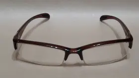56-18-121 Merloni Me 07 Half Rim Rectangle Mens Eyeglasses Italian Design