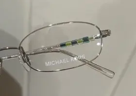 18024 Michael Kors Rare Nib Mk Silver Blue / Green Beaded Eyeglasses