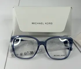 4110u Michael Kors Eyeglasses Avila Mk 3956 Transparent Blue Frame