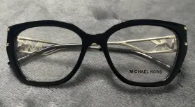 4140 Michael Kors Bierzo Black Plastic Gold Metal Eyeglass Frame