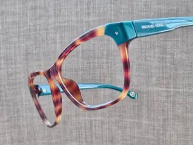 M2852s Michael Kors Eyeglasses Frame Brown/blue Tone Zoey 58 16 135 Glasses